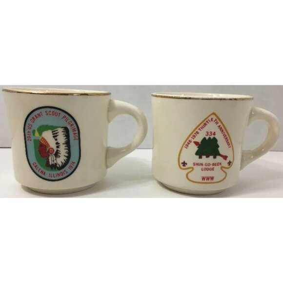 Shin-Go-Beek 30th Anniversary & 20th US Grant Pilgrimage Galena Boy Scout Mugs - Picture 1 of 7
